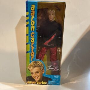Aaron Carter Doll with Black Jacket and Red Pants